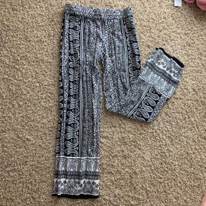 B&W flowy pants